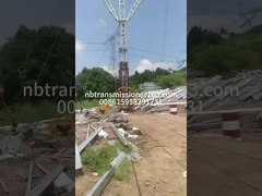 Max 600kn Capacidade Torre Ergação Gin Pole Alumínio Ligação A Forma Grelha Derrick Mast