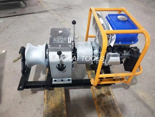 Poder que puxa o guincho com o motor de gasolina de Honda para a linha elétrica amarração