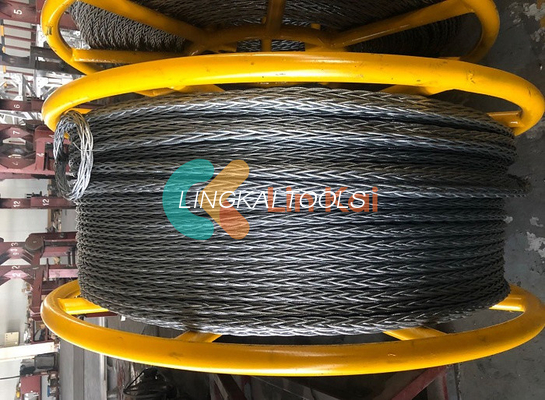 Forte 12 X 19s Anti-torção de aço cabo de arame para puxar condutor ISO 9001 certificado
