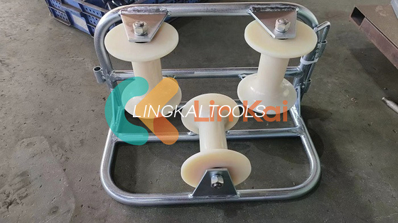 10kN-20kN Rollers de cabo de terra de canto pesado para instalação suave de cabo subterrâneo