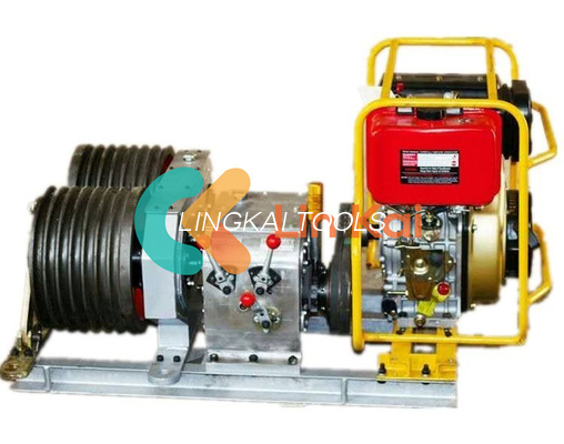9KW 6 caixa de engrenagens duplo capstan guincho 5 toneladas torre ferramentas de ereção