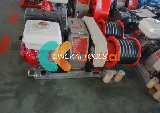 Guincho de puxa de cabo de energia de 50KN com caixa de seis marchas e motor de 9KW