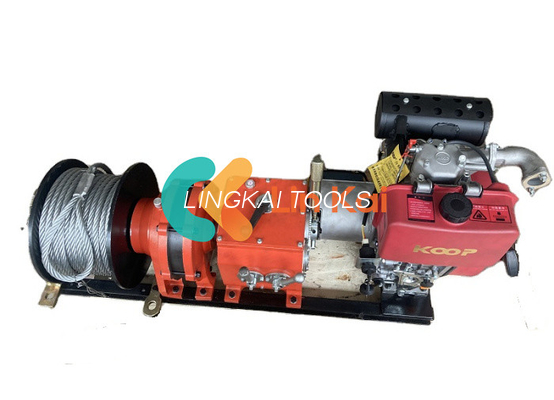 3-8 KW Máquina de guincho de tambor de cabo diesel destacável e potente