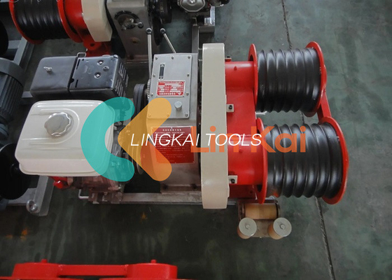 9HP Diesel 2000RPM 5T Condutor de cordas Duplo Capstan Cable Winch Trailer