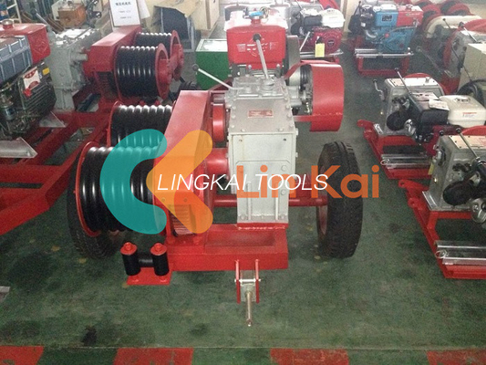JJCS 50 Motor a diesel, cilindro duplo, guincho, reboque, condutor, equipamento de corda