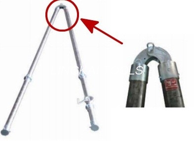 A ereção da torre do modelo 5 KN de LBGR100J utiliza ferramentas estilo fixo com guincho manual