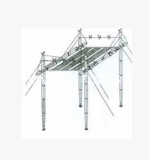 Torre de antena de escalada da restauração da emergência com estrutura de alumínio do cruzamento
