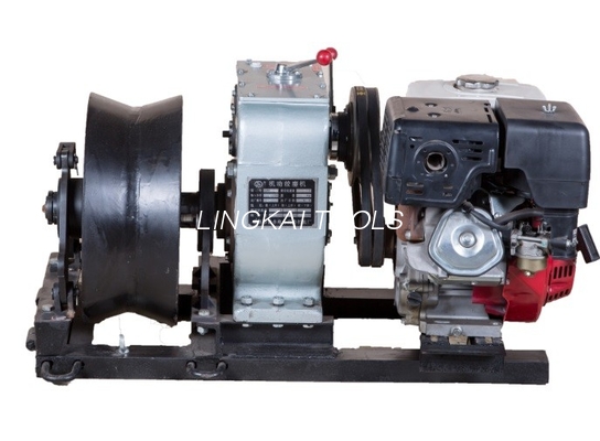 Amarrando o motor de gasolina do extrator do guincho do cabo do equipamento para circuitos bondes