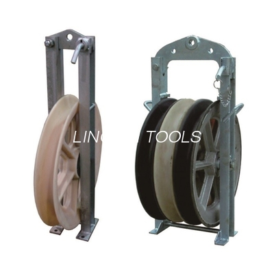 maestro empacotado de nylon Stringing Block Pulley do grande diâmetro de 660mm