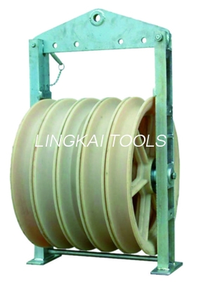 60KN único bloco de amarração de nylon alinhado de borracha da polia 660MM