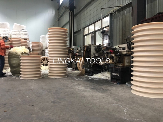 rodas da polia de 508x100mm MC com rolamentos para amarrar o bloco