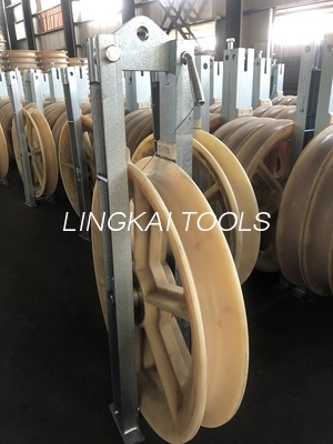 Único maestro empacotado Stringing Blocks da roda helicóptero de nylon