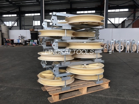 Bloco piloto de Wire Rope Pulley de três polias de 660mm