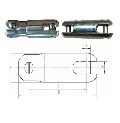 Conector comum da corda de fio de aço do giro para o cabo que puxa amarrando ferramentas