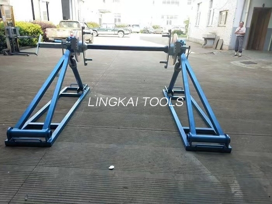 5 freio de disco de Ton Conductor Reel Stands With da tonelada 7 de amarrar o equipamento