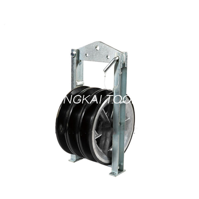 O neopreno de Triple Aluminum Sheaves do condutor da transmissão alinhou a amarração do bloco de polia